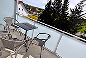 möblierter Balkon vom Wohnzimmer möblierter Balkon vom Wohnzimmer