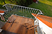 möblierter Balkon vom Schlafzimmer möblierter Balkon vom Schlafzimmer